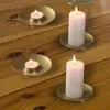 Ljusstakare metall tallrikshållare ljusstakta bord mittpunkt te ljus stativ för vardagsrum el middag fest