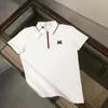 Nouveau été coton lourd hommes à manches courtes T-shirt revers POLO broderie décontracté grande taille demi manches chemise hommes