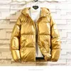 2024 Piumino da donna invernale lucido Sier / Nero / Oro / Blu Parka con cappuccio Outwear Piumino imbottito Donna b0sw #