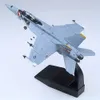 1/100 F-18 Hornet Strike Attack Fighter Plane Model Diecast Military Models for Collections and Gift