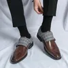 Chaussures habillées pour hommes, chaussures formelles à enfiler, basses, classiques, adaptées à de nombreuses occasions