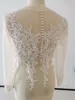 Appliques de veste de mariage à manches lg manteau de fête nuptiale Scoop Bridal Bolero Marine Marid Deage en dentelle K6HJ #