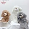 Fyllda plyschdjur Söt simulering Teddy Dog Plush Toy Kawaii Långt hår hund Plushie fylld djurflicka födelsedag flickvän presenttillbehör240327