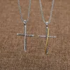 925 Sterling Silver Necklace Pendant Necklaces Design Punk Zircon Cross Fashion Men Women Jewelry Anniversary Valentine Day Gift 52981