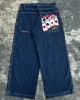 Vintage Brodé JNCO Y2K Baggy Jeans hommes jeans de haute qualité Hip Hop Goth streetwear Harajuku hommes femmes Casual jeans larges P0Cn #