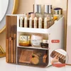 Opbergdozen Lichte luxe Ins Cosmetica Rekken Desktop Dressoir Organizer Student Lippenstift Huidverzorging Make-up Box