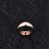 Eheringe Nuncad 4 mm weißer Marmor, elektrisches Roségold, Wolframstahl-Ring, Schmuck, 299 V