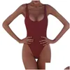 Women'S Swimwear Womens Swimming Suit Y Bikini Swimsuit Pad Costume Backless One Piece Monokini Swimwear10 Drop Delivery Apparel Clot Dhudu