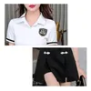 black and White Stitching Dr Beauty Sal Work Clothing Hotel Waiter Work Uniforms Sauna Foot Bath Beauty Sal Spa Uniform K0yt#