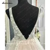 Urban Sexy Dresses Modern Blush Pink Wedding Gowns Lace Tulle Appliques Beading V-Neck Sleeveless Floor-Length A-Line Custom Made Bridal yq240329