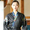 elegante uniforme de sushi japonês para chef homens mulheres kimo para restaurante garçom waitr e0EE #