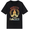 Homme loisirs t-shirt Vintage Namaste mère explicite t-shirt femmes O cou hauts hommes t-shirts d'été Roupas Masculinas grande taille 74XG #