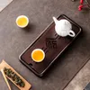 Plateaux à thé Style rétro stockage d'eau, plateau en bambou Portable Chahai maison légère luxe petite Table accessoires chinois cérémonie