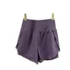 Shorts esportivos de secagem rápida, malha de verão combinando com calças largas, anti ioga, roupa externa elástica 240106