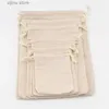 Inne organizacja przechowywania domu 510 PCSLOT Wedding Linen Torby sznurka świąteczne Pakiet prezentu Pakiet Pakiet Małe bawełniane woreczki domowe Kuchnia Organizuj worki 15x20 cm Y24