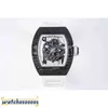 Luksusowe mechaniki męskie zegarek na rękę Szwajcarski RM055 Biała ceramika 35-02 Automatyczne mechaniczne męskie trend z włókna węglowego t