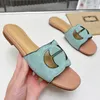 Sandálias G-Slipper chinelos slide Mulheres Interlocking Cut-out Sandálias Sola de borracha Sapatos Lady Flip Flops Slip On Beach Slides Flat Casual Walking Oofr slides 35-43