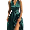 solid V Neck Sexy Backl Sleevel Women'S Dr Lg Maxi Female Elegant Formal Dres Party Evening Prom Gala Vestidos Y8p5#