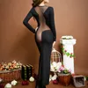 2022 altezza skin dr women backl elegante matita sottile dr una taglia see attraverso la festa serale dres y9yu#