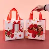 Förvaringspåsar Stobag 12st Valentine's Day Non-Woven Gift Tote Fabric Package Wedding Waterproof Reablerable Pouch Birthday Party