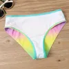 Damen Bademode 2023 Hohe Taille Neue Frauen Retro Badeanzug Badeanzug Weibliche Neue Design Druck Bikini Bademode Sommer Zwei Stück set Bad Anzug T2403