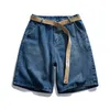 Hommes Summer Wide Leg Denim Shorts 2023 Nouveau Casual Droit Court Lâche Jeans Mâle Fi Marque Vêtements Femmes Denim Shorts V1AJ #