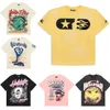 Camicia Hellstar maglietta Hellstar maglietta da donna Designer Women Tee Abbigliamento a tea sciolto in tessuto in tessuto in tessuto in tessuto graffiti lettering da uomo sizgylp sizgylp