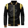 Hommes Fourrure Faux Hommes Automne Hiver Moto Hommes Veste De Haute Qualité Marque Casual Biker En Cuir Mâle Manteau Polaire Pu Pardessus Taille Us Dhyre