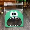 50 stks 7/10 cm schattige kleine monster scherpe tanden bakken koekje snoep plastic tas cadeau verpakking zakken opp zelfklevende tas