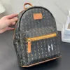 Neue, hochwertige Designer-Tasche, modischer Rucksack für Männer und Frauen, Überschlagtasche, altes Blumenlogo, verstellbarer Schultergurt, magnetischer Druckknopf, Leder-Schultasche mit großem Fassungsvermögen