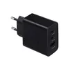 Adattatore per caricabatterie superveloce 65 W Ricarica rapida 3 porte USB C Cubi per telefono cellulare Cubo di alimentazione PD per Samsung S22 EU US UK PLUG Con scatola al dettaglio