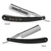 Electric Shavers Barbershop Straight Razor 66 Rakning Classic Manual Barber Razors Folding Knife rostfritt stål Män gåva 240329