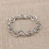 DY Bracelets Designer Bracelet torsadé pour hommes câble argent plaqué or bracelet à breloques 5MM 7MM de large incrusté de perles de cristal hommes femmes bijoux de créateur fête tenue quotidienne