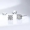 Stud Earrings Onelaugh 925 Sterling Silver Diamond For Women Total 1 0Ct D Color GRA Mossanite Gem Wedding Jewelery Gift207h