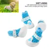 Dog Apparel 4pcs Booties Spring Summer Fashionable Breathable Mesh Lightweight Slip Resistance Protector For Outdoor Walking