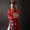 chinese Drama Tang Dynasty Round Neck Lg Robe Traditial Chinese Folk Dance Costumes Daily Hanfu Show Costume Men and Women P2Ng#