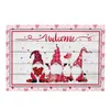 Tapetes Twin Size Fuzzy Cobertor Quarto Living Day Bem-vindo Decoração Tapete Home Valentine's Doormats Produtos de banheiro