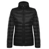 Vrouwen Witte Eend Donsjack Winter Herfst Vrouwelijke Ultra Lichte Donsjacks Slanke Effen Lg Mouw Parka Snoep Kleur Zip jas W82r #