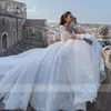 Ashley Carol Elegante Hochzeitskleider für Frauen 2023 Perlenapplikationen Lace Up Sexy V-Ausschnitt Princ Hochzeitskleid Vestidos de Novia b0Te #