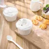 Bicchieri usa e getta Cannucce 50 pezzi Budino Dessert Coppa Cupcake Alzata Contenitori per gelato Parfait con coperchi