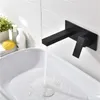 Rubinetti per lavabo bagno AODEYI Rubinetto per lavabo in ottone laconico Rubinetto monocomando incorporato Rubinetto per lavabo con miscelazione fredda e cromata nera 12-064