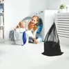 Laundry Bags Drawstring Bag For Travel Large Clothing With Mesh Wash Clothes Polyester Drawstrings Storage