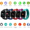 Bracelet intelligent hommes 116plu tension artérielle étanche Smartwatch femmes moniteur de fréquence cardiaque Fitness Tracker Sport pour Android Ios