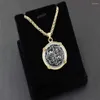 Pendentif Colliers Pirate Espagnol Trésor Coin Chaîne 2023 Collier255v