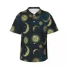 Casual shirts voor heren Zonprint Vakantieshirt Abstract Fire Hawaiian Man Klassieke blouses Korte mouw Harajuku Custom DIY Top