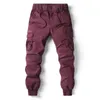 Pantalon Cargo hommes coton décontracté hommes taille élastique qualité Joggers pantalon mode Safari Style pantalons de survêtement 240315