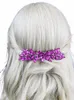 lyx Rhineste Hair Comb Rose Red Bride Headdr för hår Accory Kvinnor Handgjorda huvudband Brudhuvudkläder Wedding Hairvine X5sh#