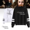 fi Vrouwen Hoodies Sportwear De Vampire Diaries Gedrukt Sweatshirt Met Capuchon Casual Lg Mouw Fleece Trui Tops J8Sk #