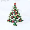 Pins Brooches MOZOG Christmas Tree Brooch Exquisite Women Lapel Pin Popular Fashion Jewelry Delicate Ornament Alloy Decoration Ultralight Tack Y240329