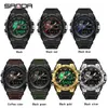 Wristwatches SANDA Trendy Fashion Men LED Analog Digital Alarm Wrist Watches Waterproof Outdoor Sports Chronograph Hand Quartz Electron Clock 24329